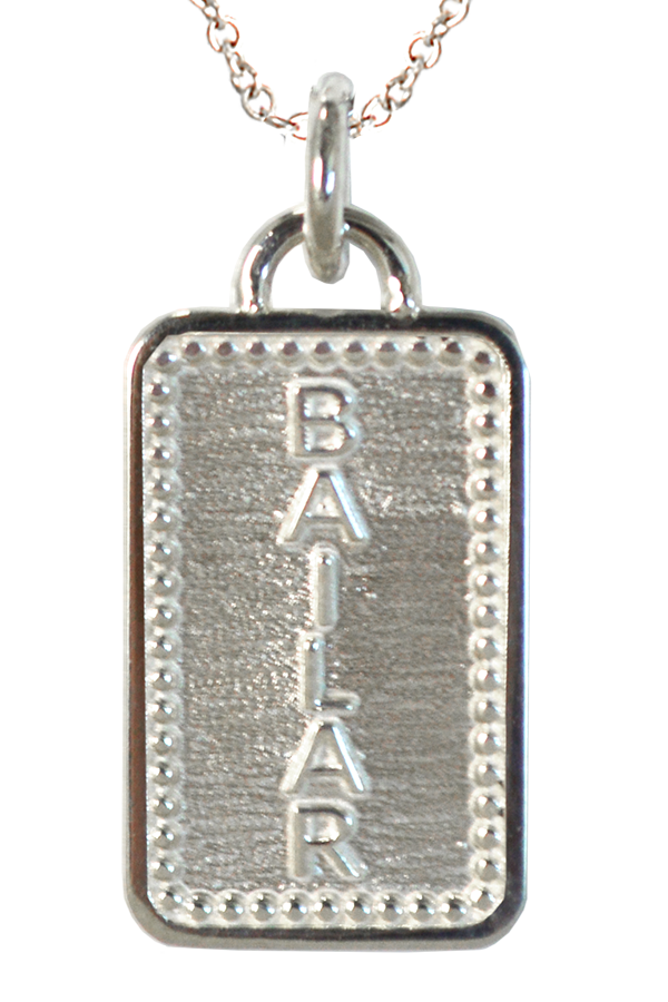 DANCE and BAILAR Word Charm Necklace