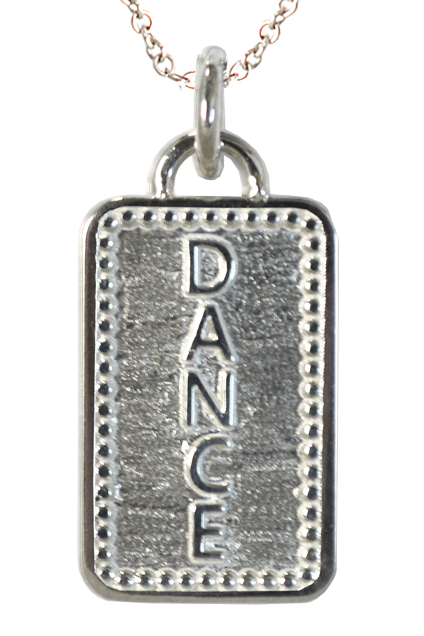 DANCE and BAILAR Word Charm Necklace