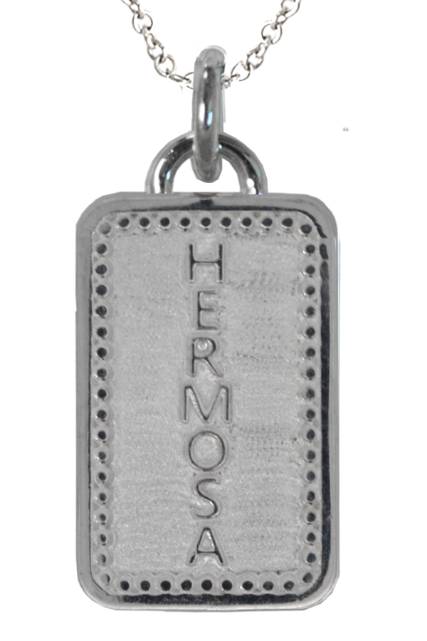 GORGEOUS and HERMOSA Word Charm Necklace