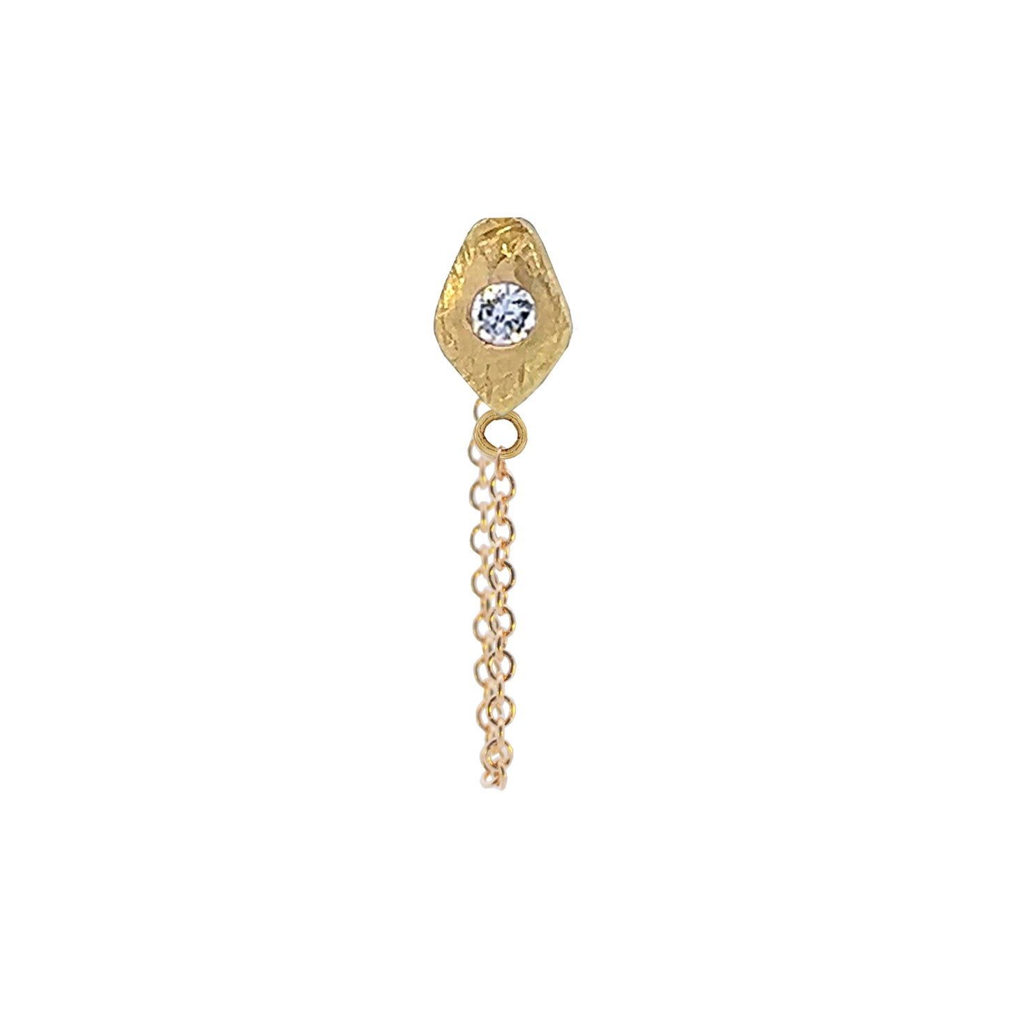 Tiny Santos Charm Chain Earrings