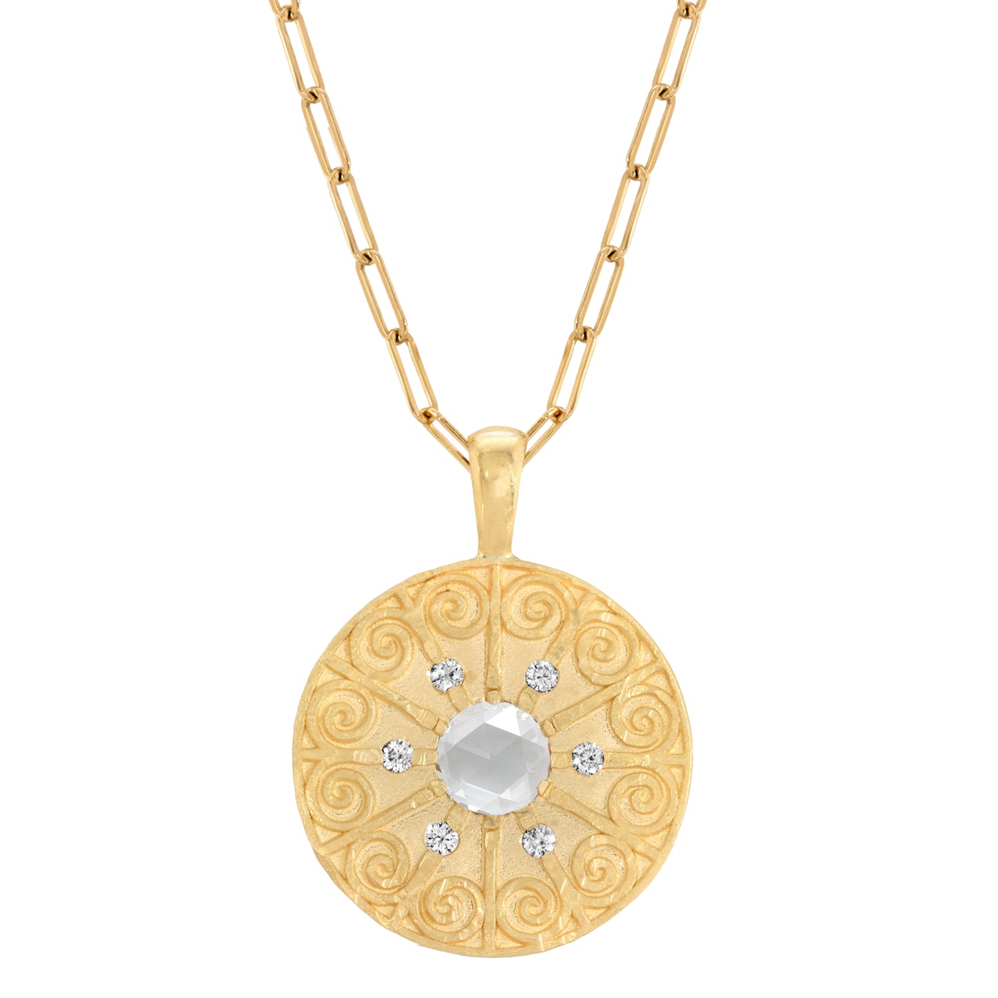 La Rioja Amor Rose Cut Diamond Medallion