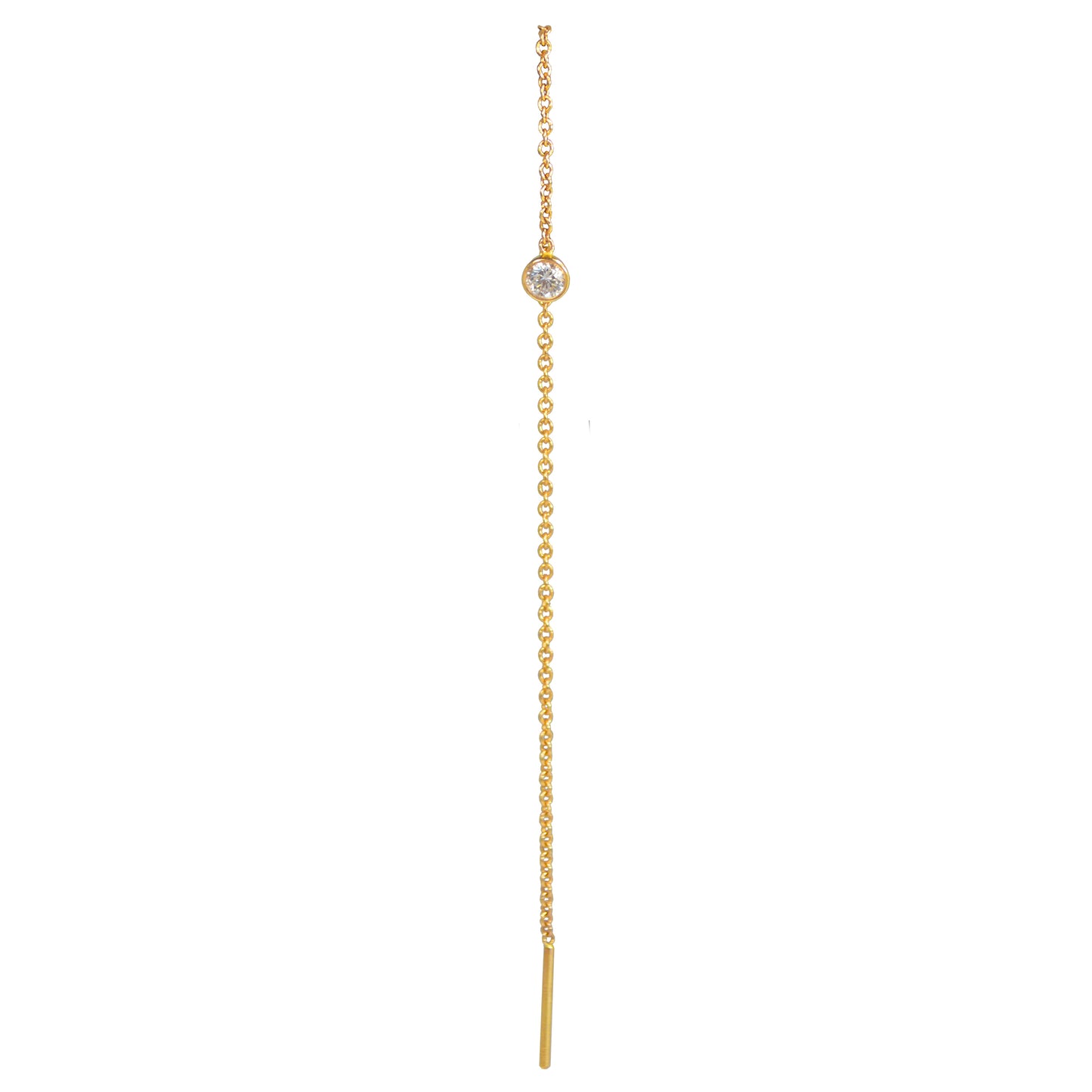 Lucia Diamond Lariat Earring Front View