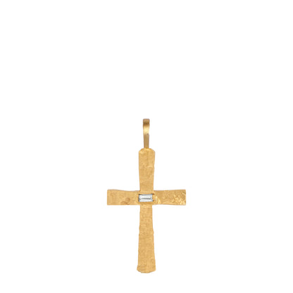 Santos Cross with Diamond Baguette and No Chain