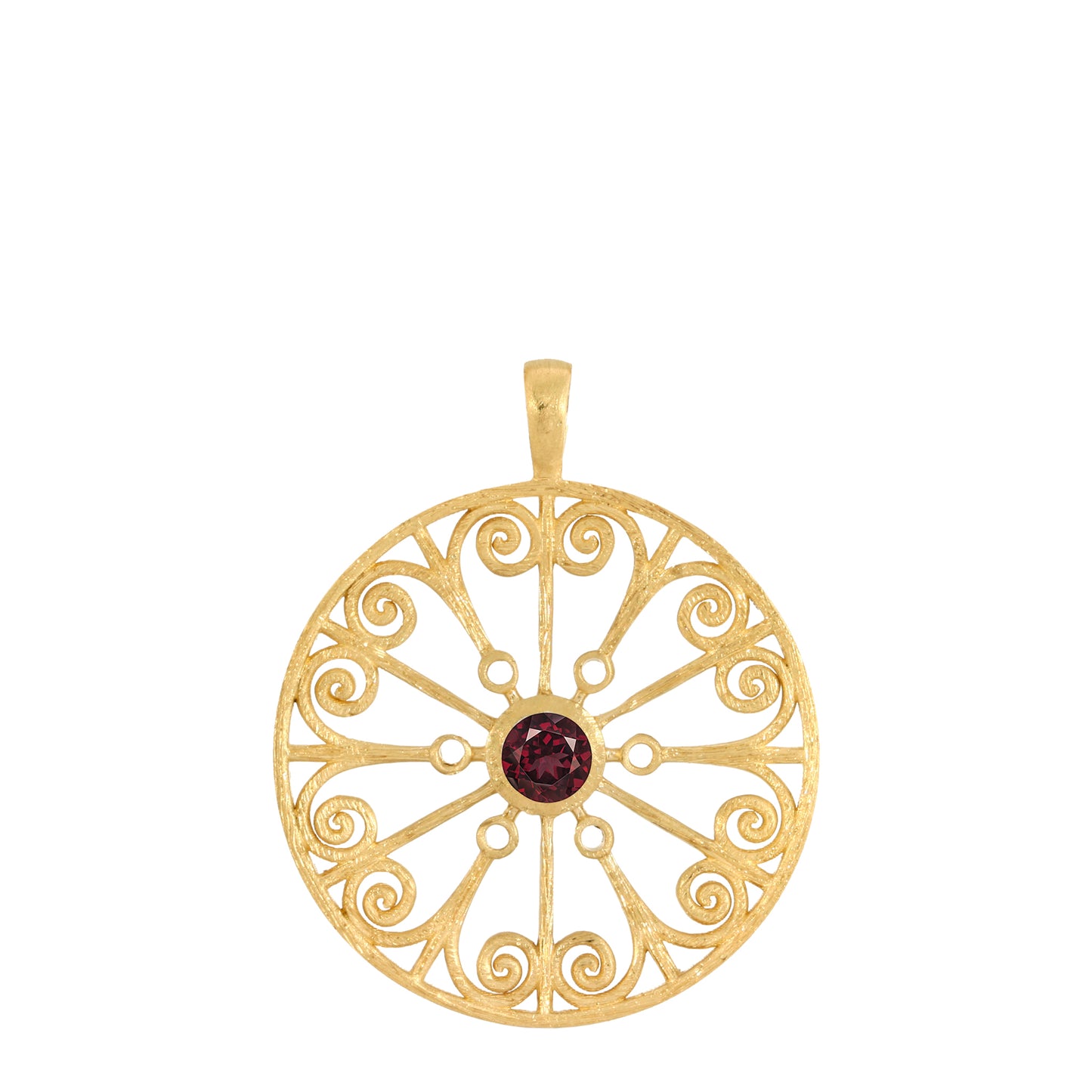 La Rioja Garnet Medallion No Chain