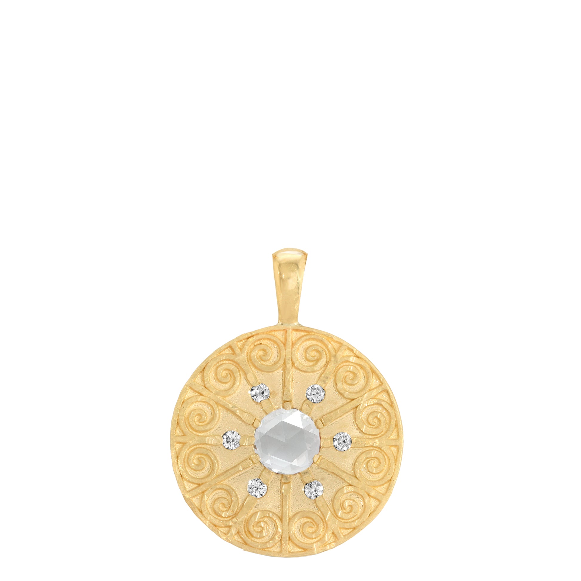 La Rioja Amor Rose Cut Diamond Medallion